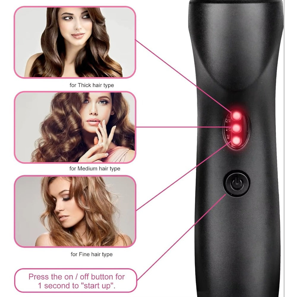Electric Press-Comb Hair Straightener in Pink, Gold, Black, Gradient or Avocado Green with Corded Handle — image 3