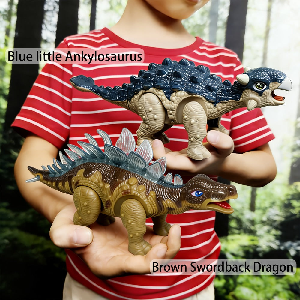 Walking Dinosaur Toy with Sound & Light, Realistic Triceratops & Dragon Dinosaur Figures for Kids — image 5