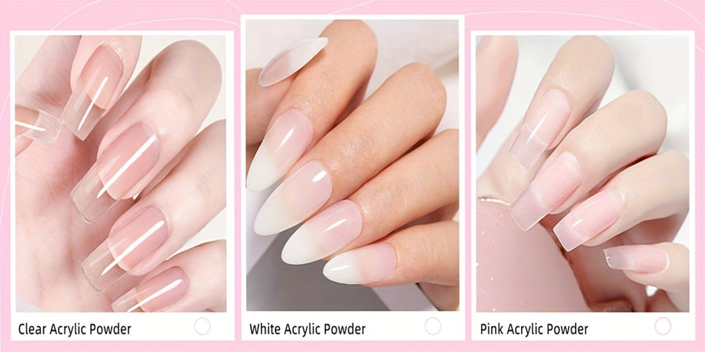 Acrylic Nail Kit with Electric Drill & UV LED Nail Lamp – Complete Professional Starter Set for Beginners with Acrylic Powder
