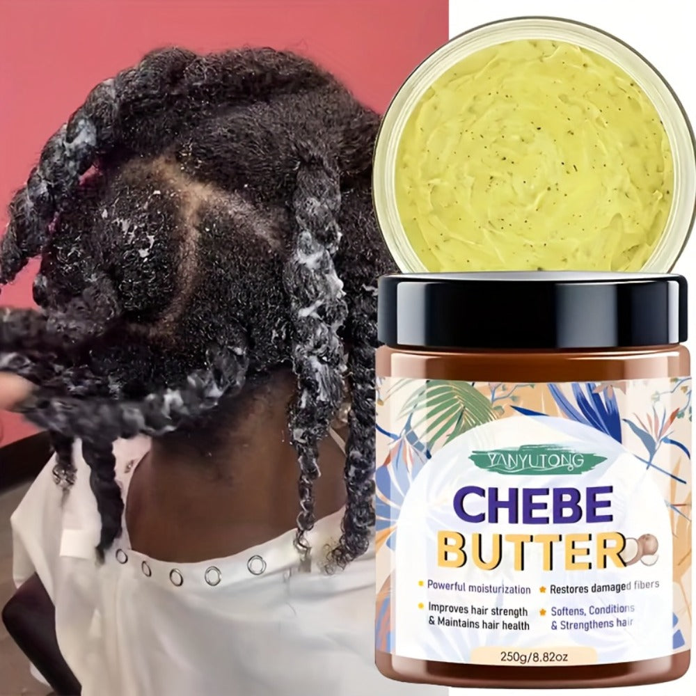 250g Chebe Butter Hair Mask in Clear Jar with African Shea, Castor and Batana Oils Named on Label — image 5