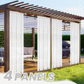 Four-Panel Rod-Pocket Window Curtain Set with Linen-Look Surface, 13 Colors and Seven Length Options — image 1
