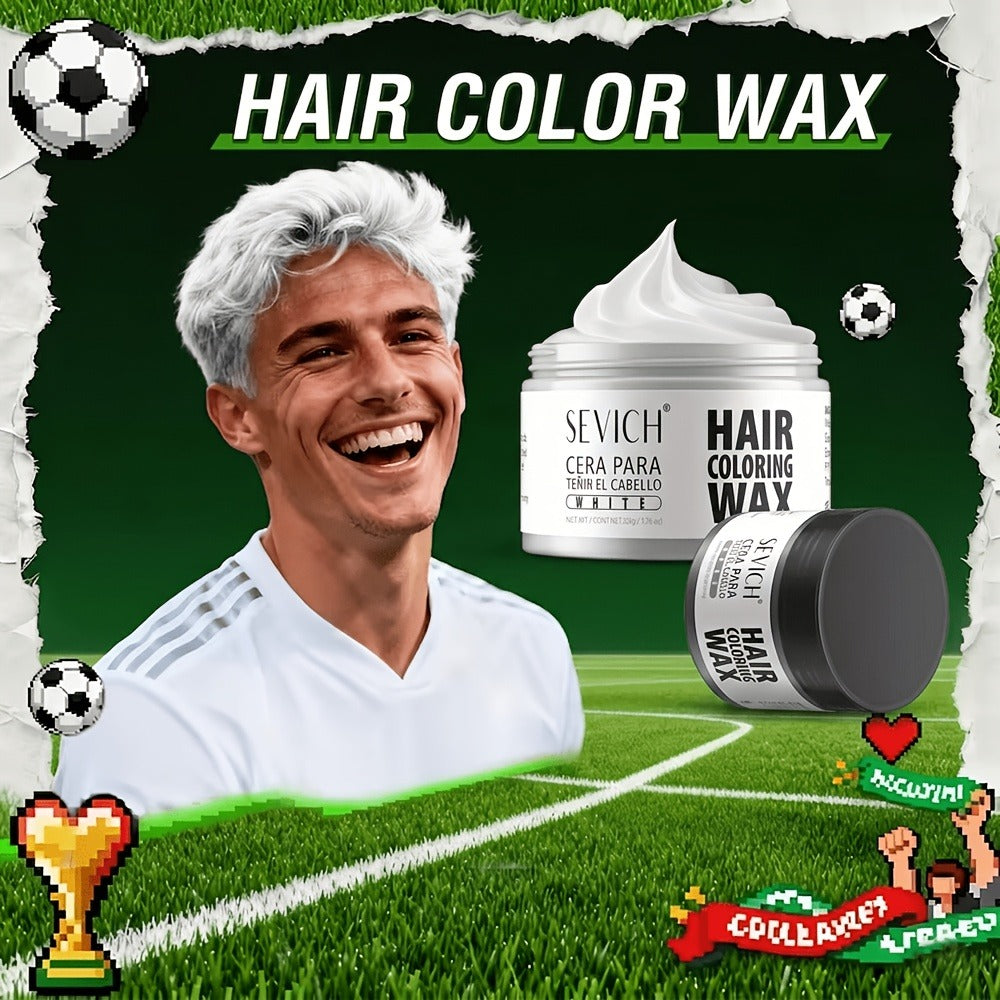 Instant Color Hair Wax 10 Shades – Temporary Hair Dye Wax Strong Hold Styling for Parties, Cosplay, Festivals & Halloween, Ea
