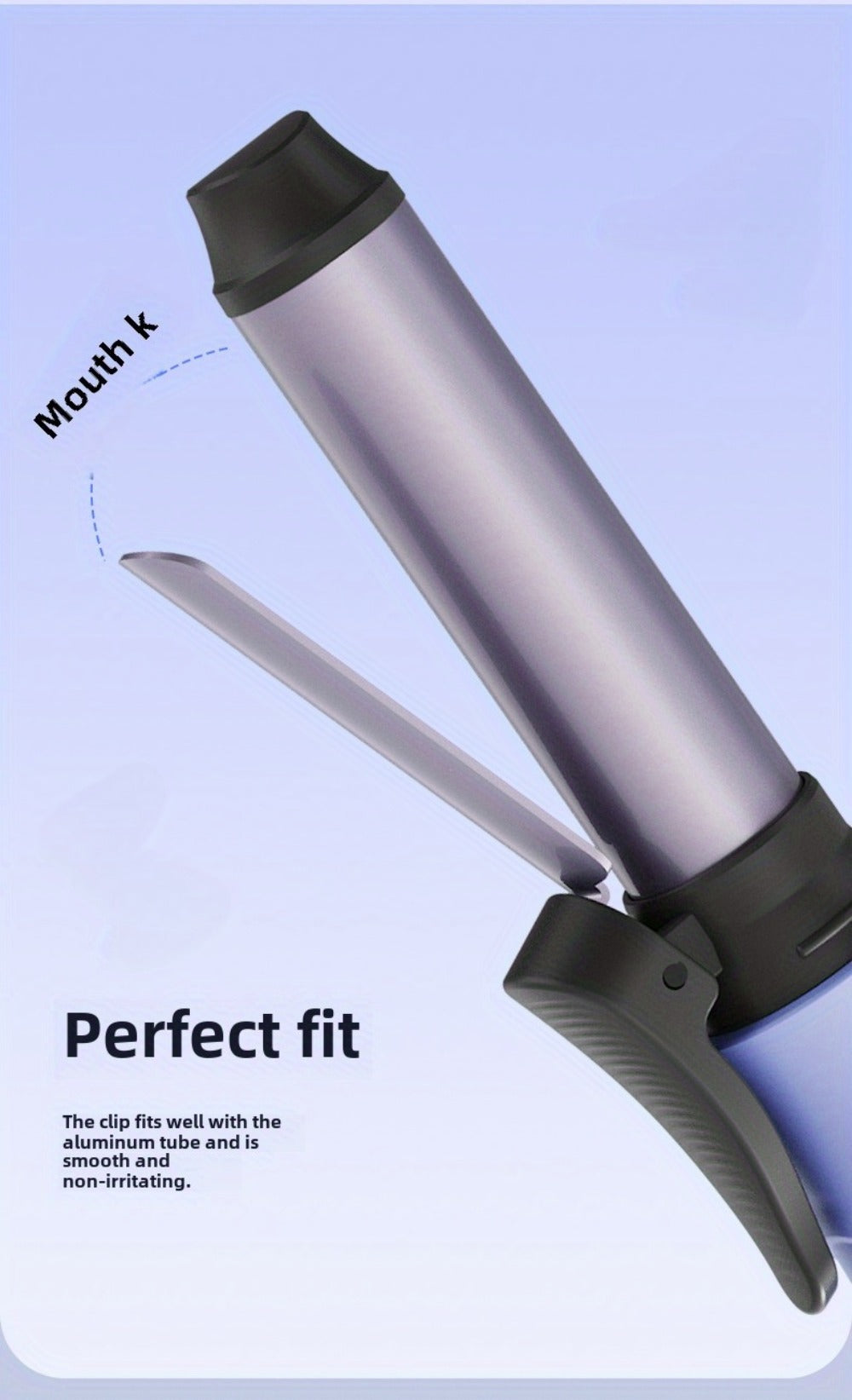 Cordless Mini Curling Iron Wireless Rechargeable Portable Hair Curler, Ceramic Barrel for Airy Bangs — image 21