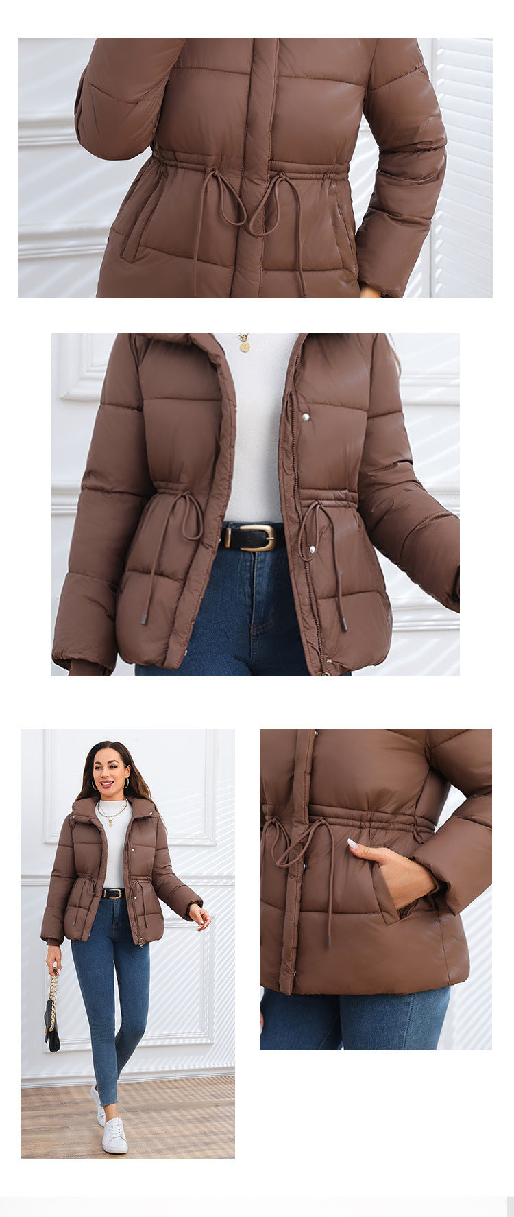 Women Puffer Coat Cotton-padded Jacket Cotton-padded