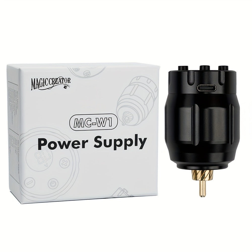 MC-W1 Rechargeable RCA Tattoo Power Supply with LED Display in Golden, Black, Red or Silvery — image 3