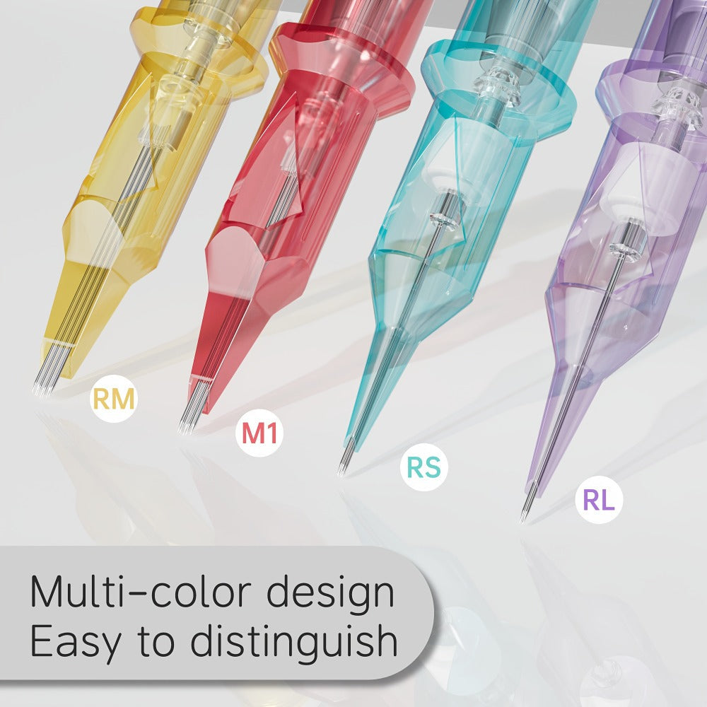 Tattoo Cartridge Needles with Lumentip Label, 50-Piece #12 Mixed or Round Liner Pack Choice — image 9
