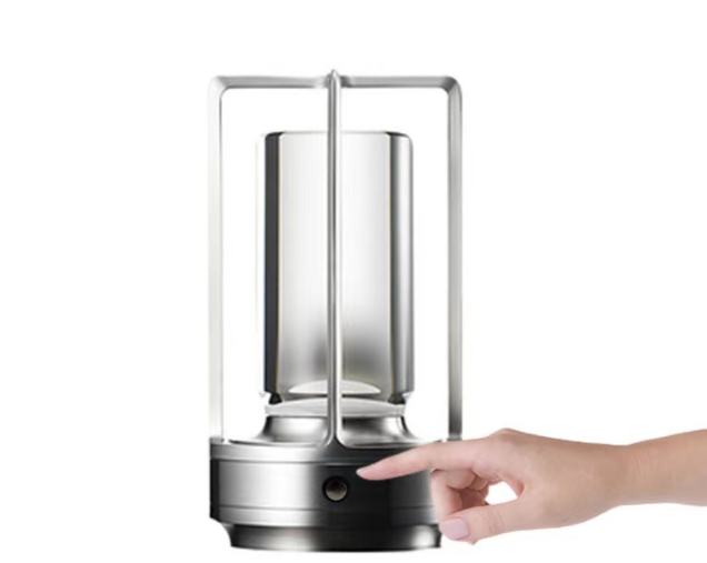 "Vintage Aluminum Table Lamp with LED Dining Table Ambience Light, USB Charging, Touch Control, Decorative Bar and Camping Night Light" - V.I.P Digital Presence