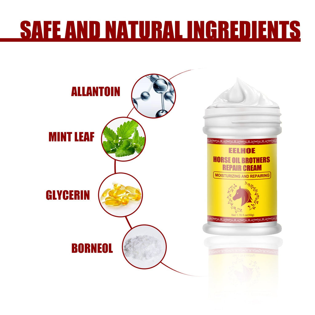 Horse Oil Hand And Foot Repair Cream, Chapped Skin Care Moisturizing And Anti-Peeling Repair Cream