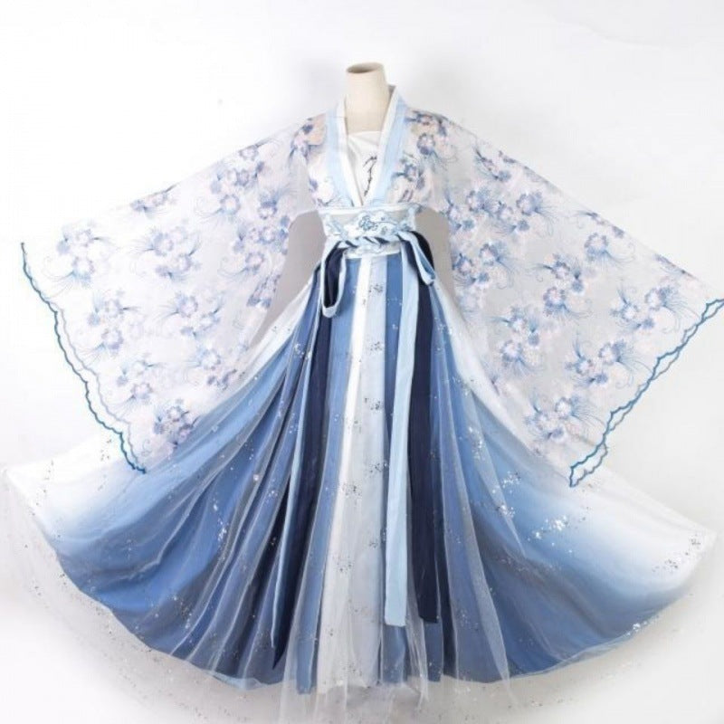 European and American Halloween Printed Dress with Long Sleeves - Women's Casual Womenswear