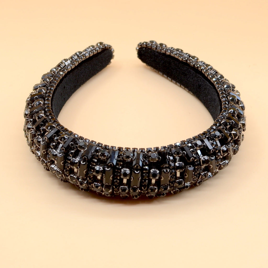 Luxury Sparkly Full Crystal Pearl Baroque Hairband Padded Rhinestone Princess Headband For Headdress Birthday Hair Jewelry - V.I.P Digital Presence