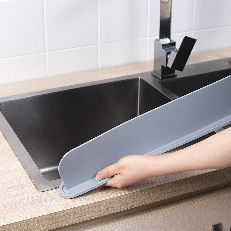 Thick sink water blocking plate kitchen splash proof faucet bathroom sink suction cup
