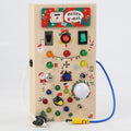 Montessori Busy Board Sensory Toys Wooden with LED Light Switch Control Board Travel Activities Kids Games for 2-4 Years Old - V.I.P Digital Presence