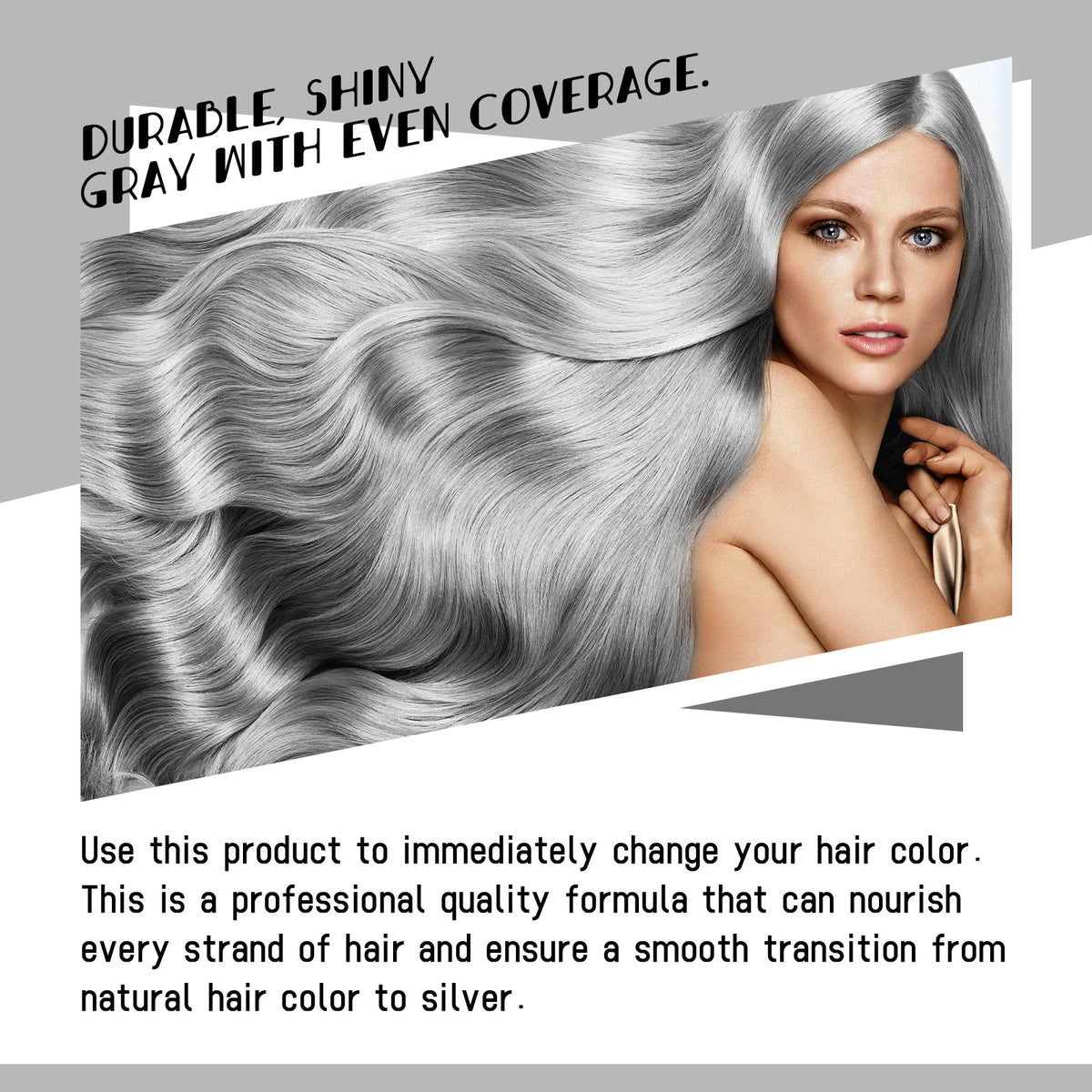 Gray Hair Balm Natural Hair Color Long Lasting, No Damage To Hair Easy To Color Easy To Clean Damp Hair Conditioner