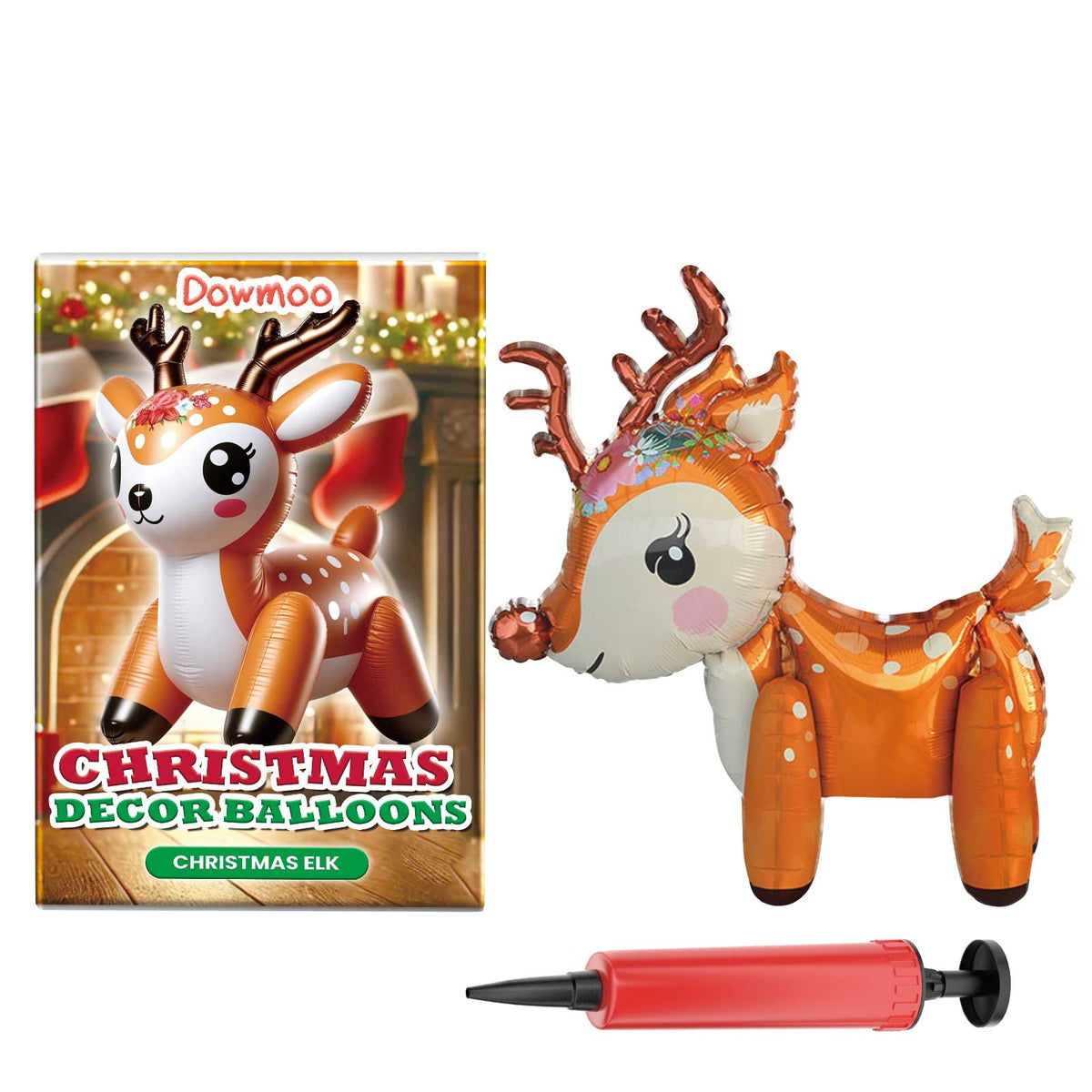 Christmas Balloons Balloon Standing Santa Claus Reindeer Christmas Tree Event Atmosphere Arrangement - V.I.P Digital Presence