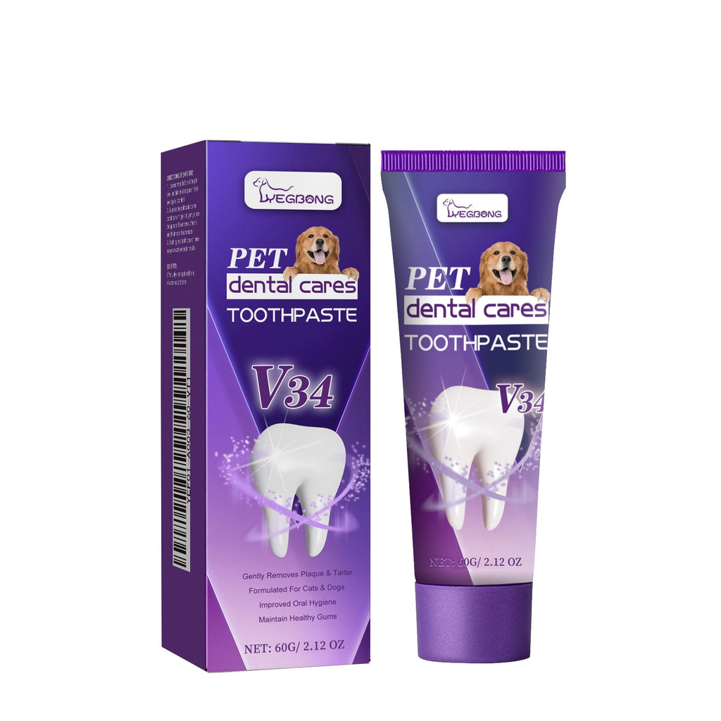 Pet V34 Toothpaste, Pet Clean Bad Breath Tartar Care Gum Care Toothpaste - V.I.P Digital Presence