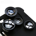 4 in 1 Mobile Phone Lensese Cases Full Coverage For iPhone X 8 7 6S 6 Plus Wide Angle Macro Fisheye Phone Lenses Black Case - V.I.P Digital Presence