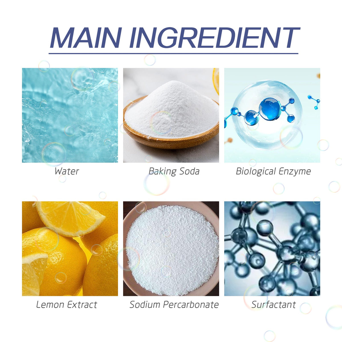 Enzyme Cleaner, Removes Stubborn Dirt Stains Yellow Mold Spot Perspiration Stains Multi-purpose Laundry Cleaner