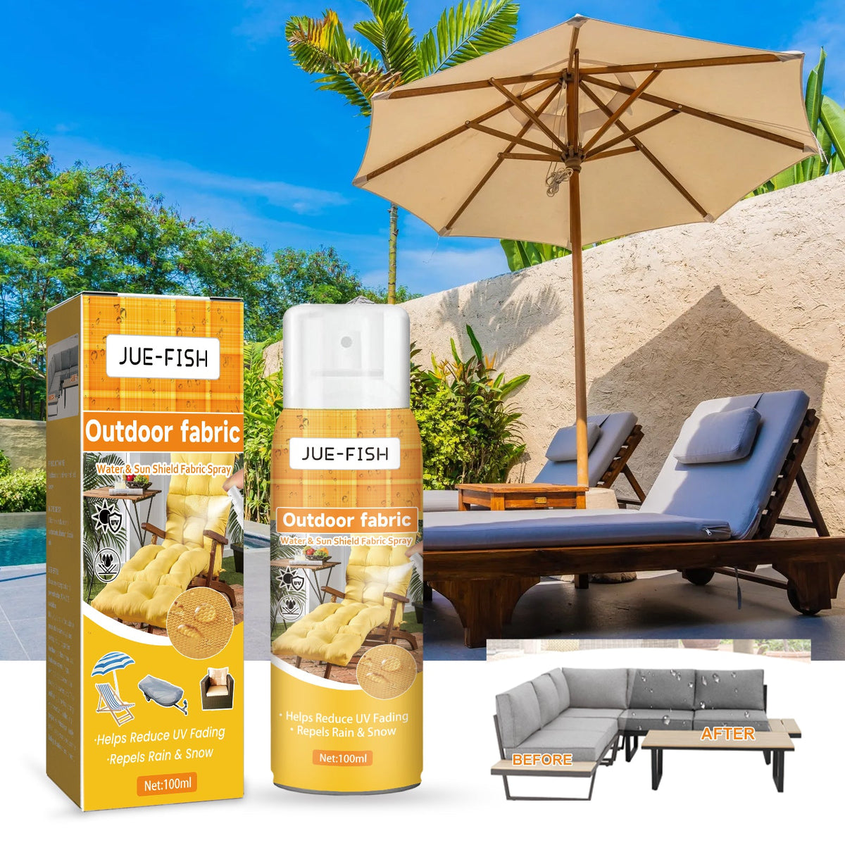 Outdoor Waterproof Protective Fabric Spray, Summer Fabric Cooling Waterproof Protection Cool Refreshing Spray - V.I.P Digital Presence