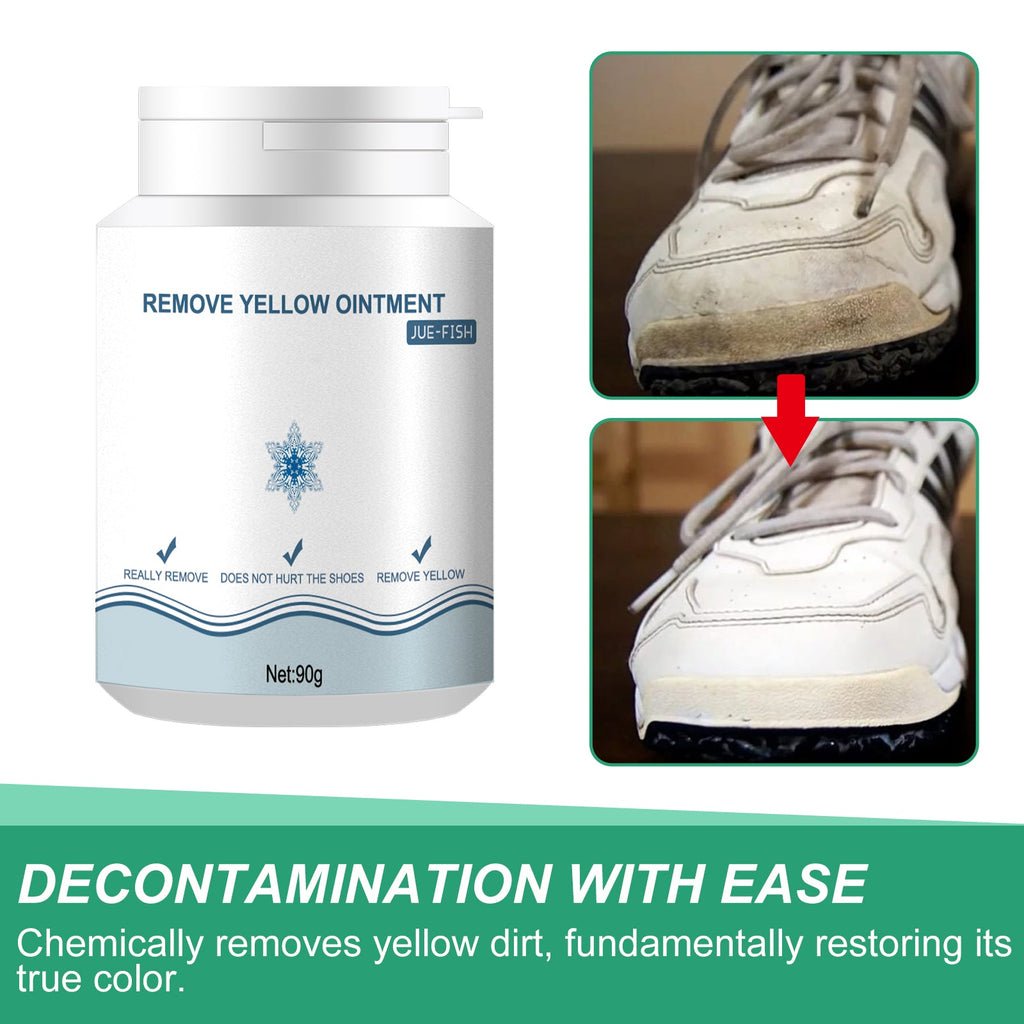 Shoes Stain Removal Yellow Gel, Remove Oxidation To Clean Stains Yellow Edge Wash Free Gel Small White Shoes