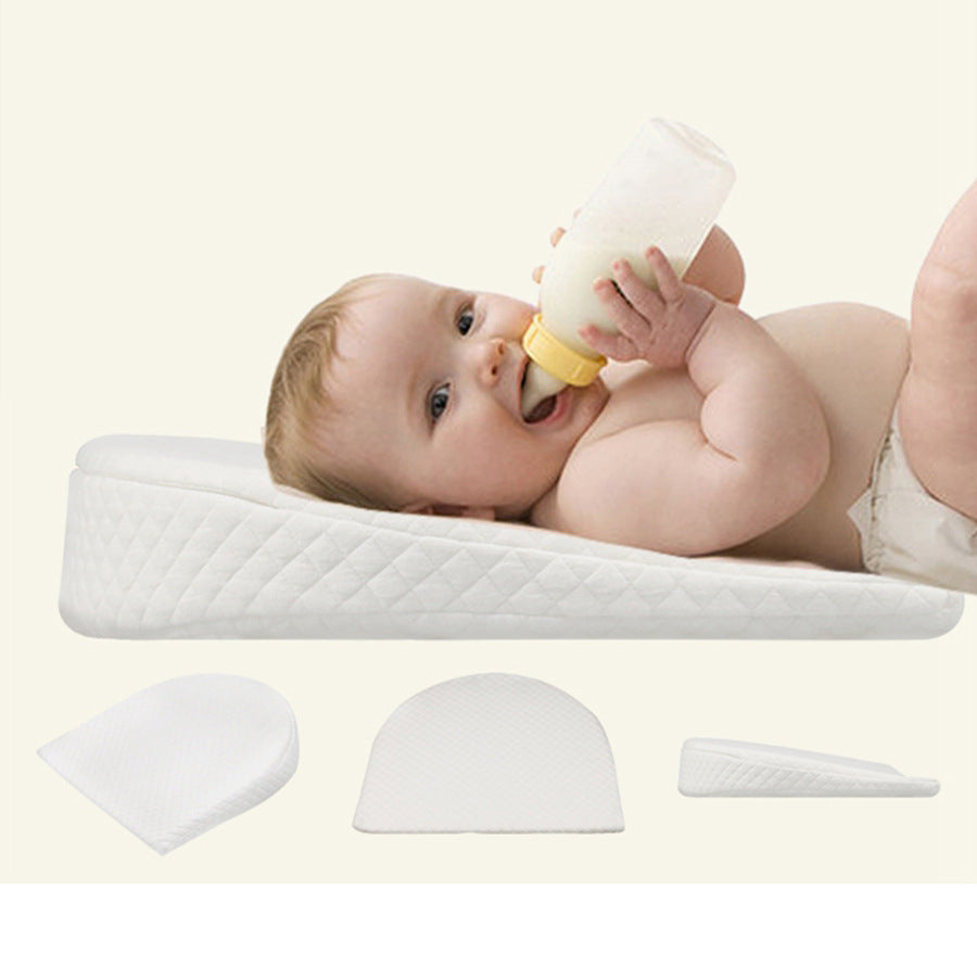 Baby Anti spitting Pillow Baby Pillow Removable Washable Slope Anti overflow Pillow Memory Cotton Baby Pillow