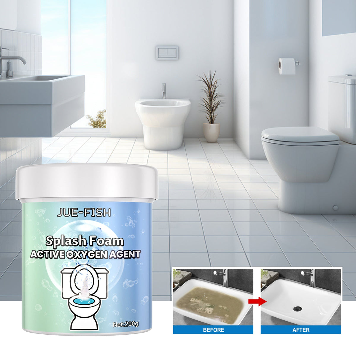 Multifunctional Cleaner, Toilet Toilet Deodorizing And Descaling Kitchen Stove Wash Basin Oil Descaling Agent