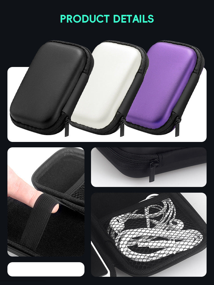 EVA hard shell bag suitable for R35S/R36S handheld game console protection bag video game console accessory storage bag