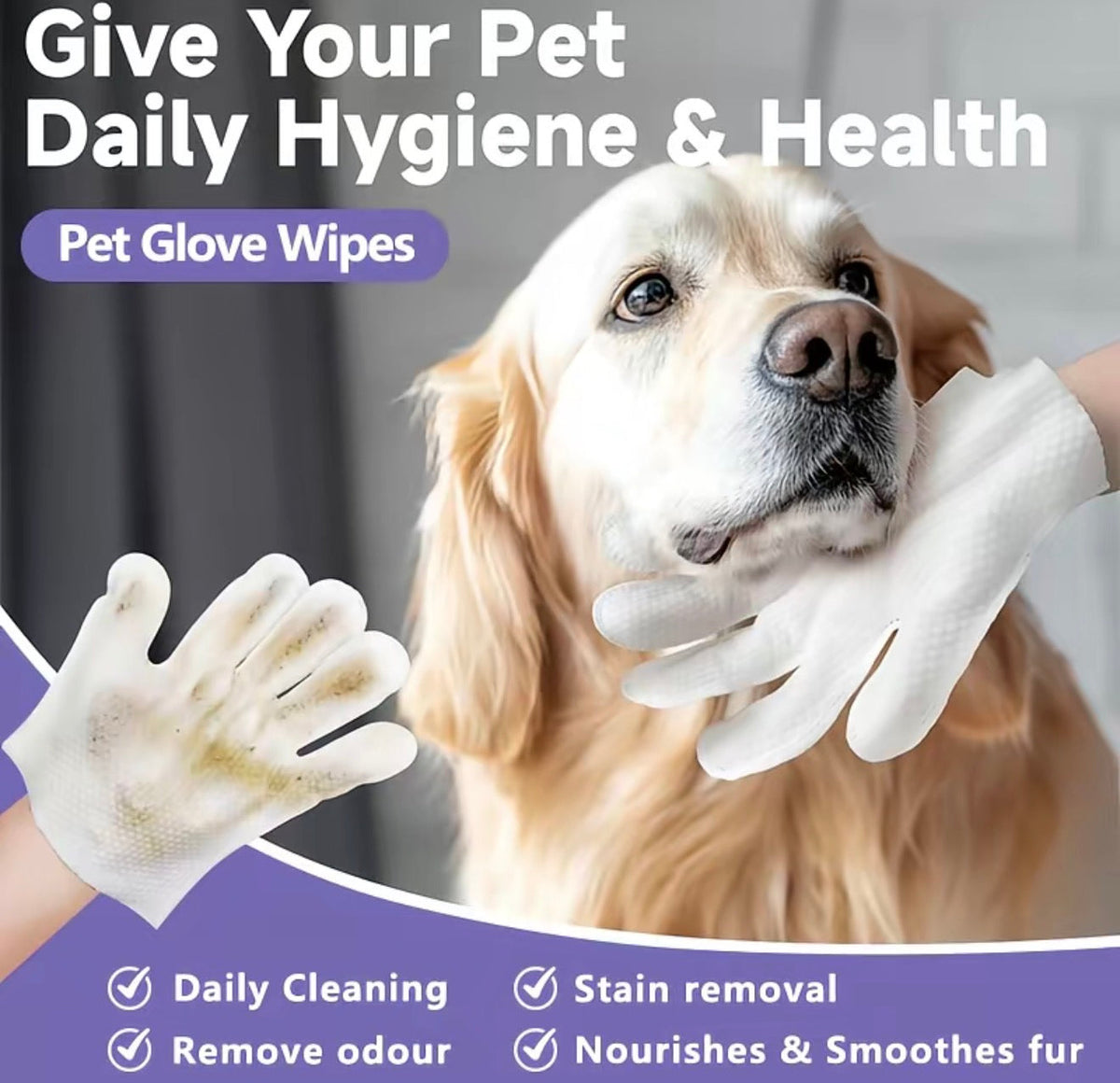 PawGlove Pet Cleaning Wipes