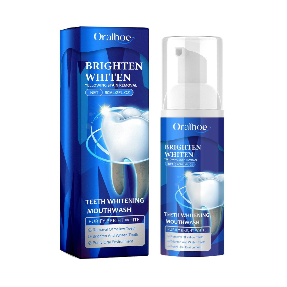 Teeth Whitening Mouthwash, Teeth Cleaning Teeth Yellow Stains Tartar Beauty Teeth Fresh Breath Oral Care - V.I.P Digital Presence