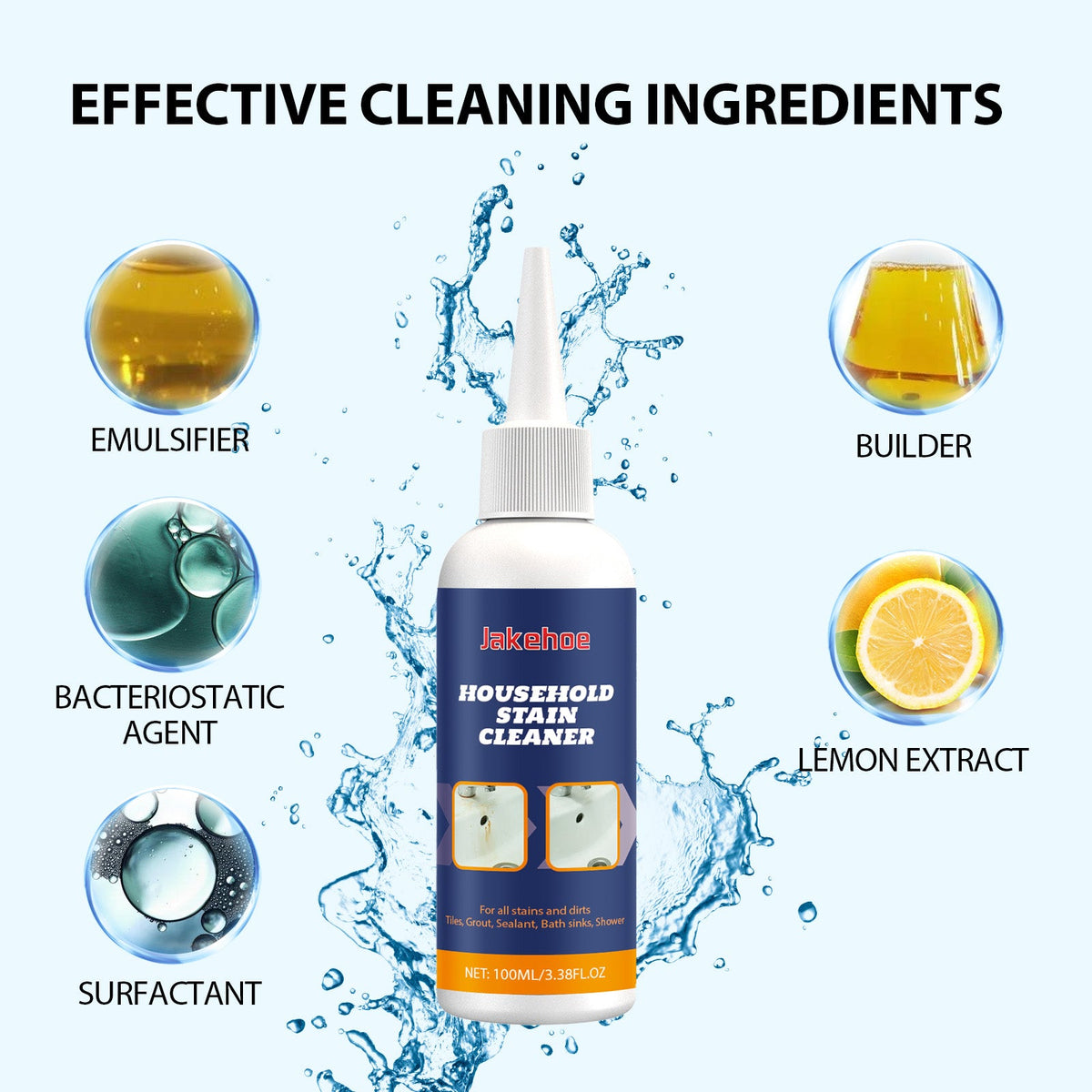 Household Stain Cleaner, Household Door And Window Wall Tile Crevices Mold Decontamination Cleaner
