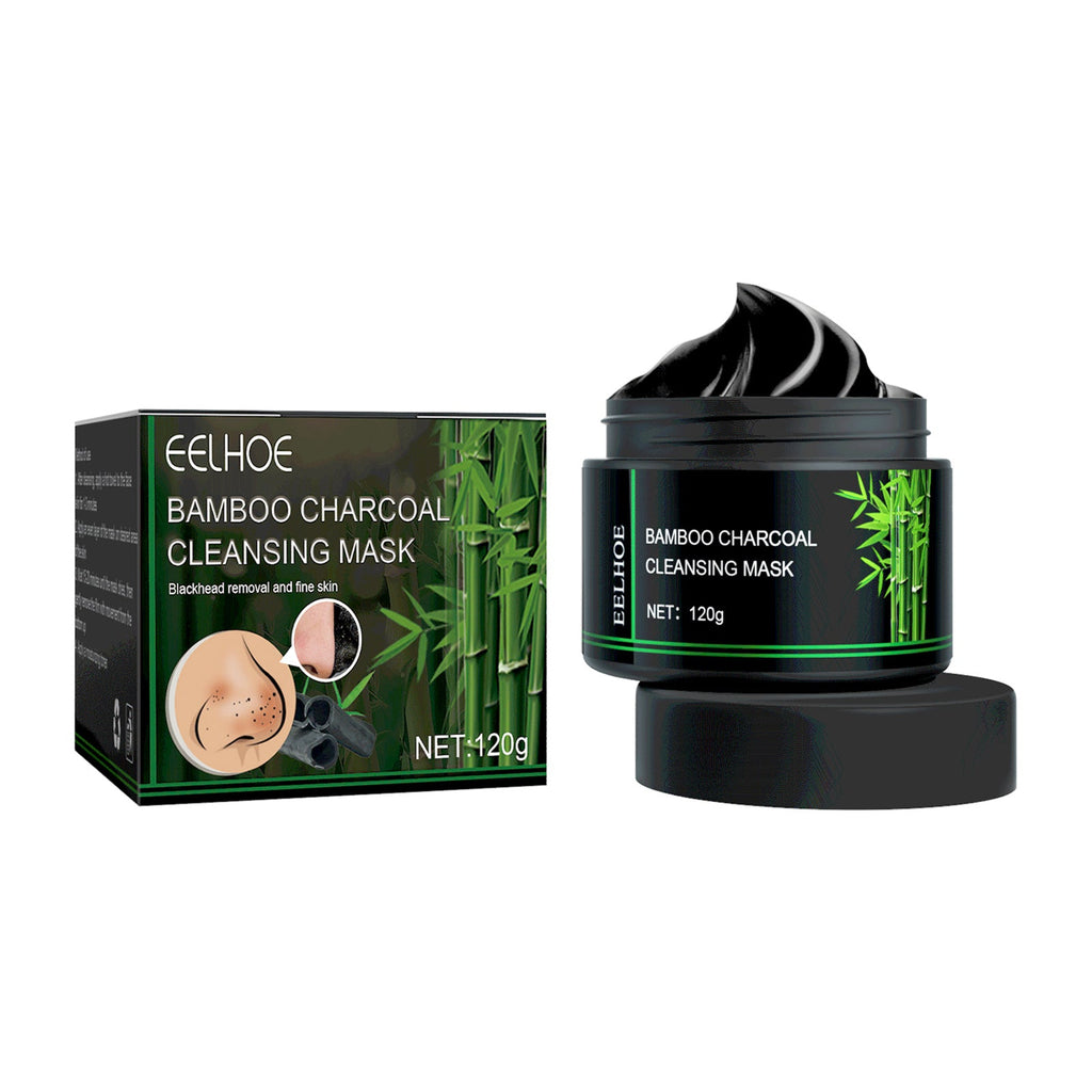 Bamboo Charcoal Blackhead Removing Tearing Facial Mask, Moisturizing Removing Blackhead And Acne Shrinking Pore Oil Control Mud Mask