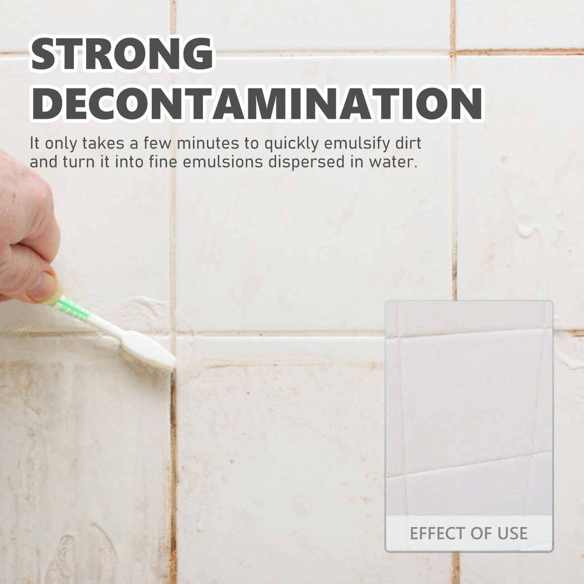 Jue-fish Tile Cleaning Spray, Kitchen Bathroom Wall Floor Tile Decontaminating Cleaning Spray