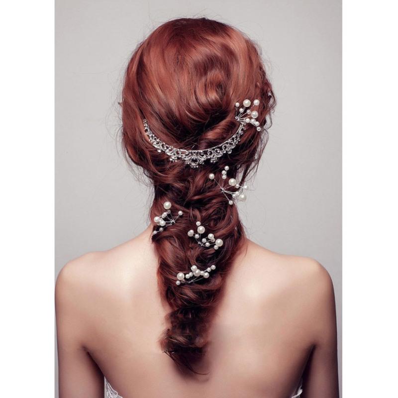 6 Pieces Wedding Bridal Hair Jewelry