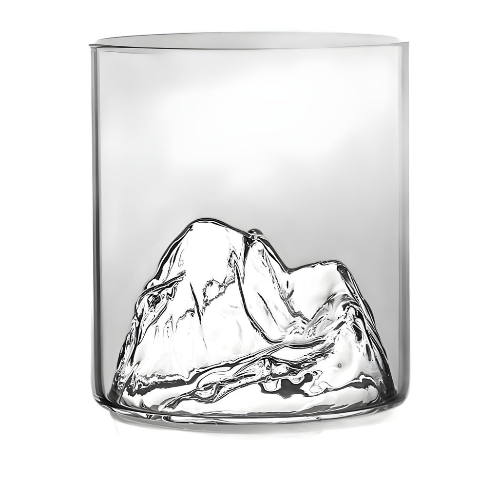 Mountain viewing cup China-Chic style glass transparent household tea cup hot water resistant cup creative Fuji Mountain Tibetan Cup