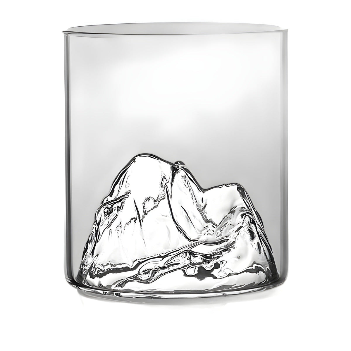 Mountain viewing cup China-Chic style glass transparent household tea cup hot water resistant cup creative Fuji Mountain Tibetan Cup