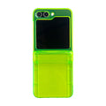 Suitable for Samsung Galaxy Z Flip5 phone case simple fluorescent green zflip4/3 folding screen protective cover - V.I.P Digital Presence