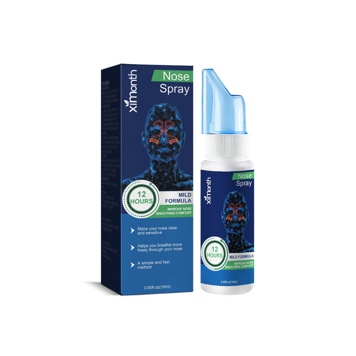 Nasal Spray Relieves Nasal Discomfort, Nasal Congestion, Runny Nose, Nasal Cleansing, Nasal Cleansing, Body Care