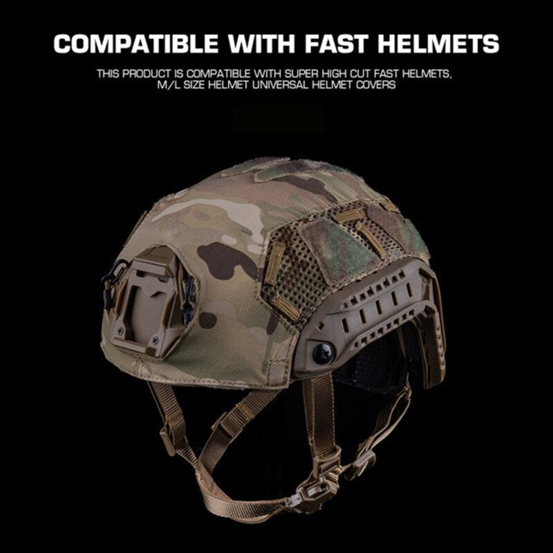 FAST SF Ultra-high Cut Camouflage Helmet Cover (Medium Size, M)