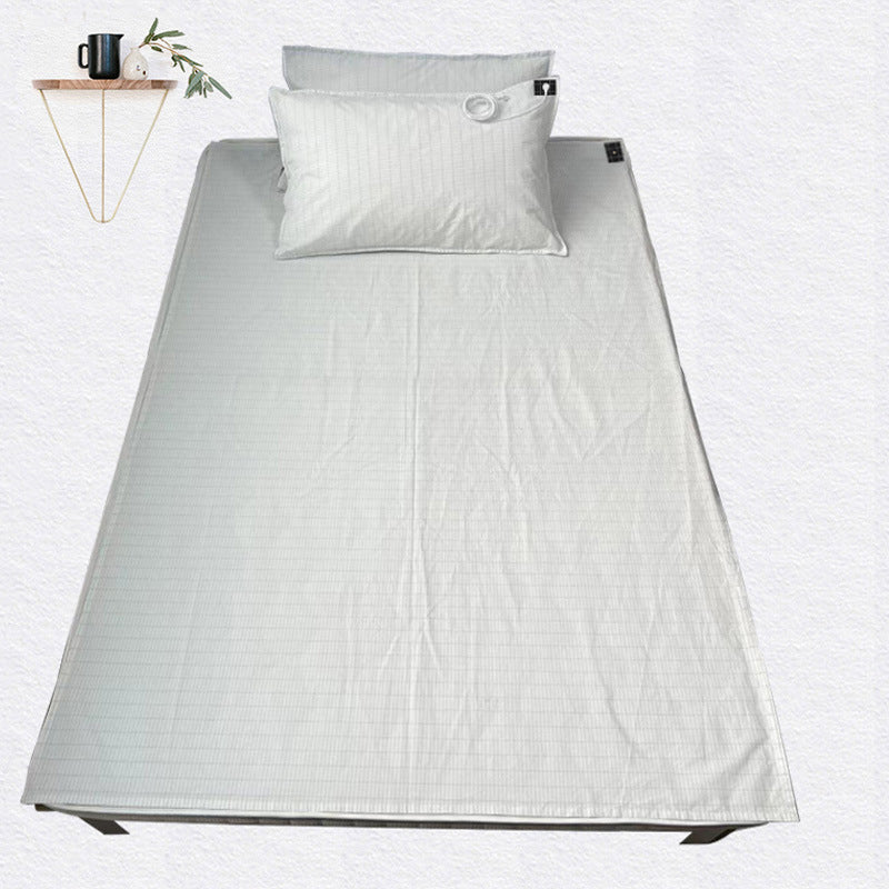 Grounded silver fiber cotton bed sheets anti-static grounding bed sheets to improve sleep quality silver ion conductive bed sheets