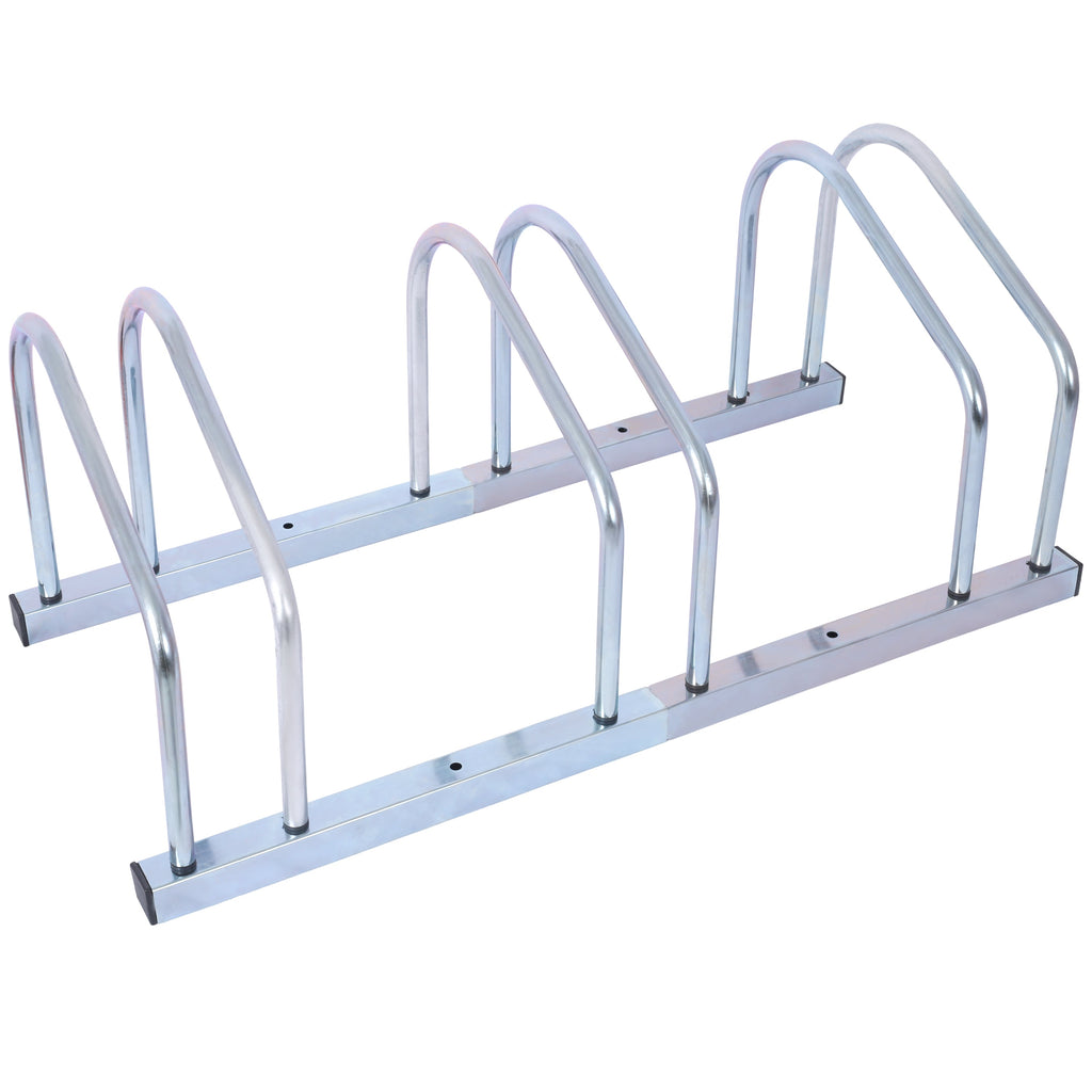 3 bicycle parking racks, 22-28 inch wheel supports, maximum tire width 2.15 inches, galvanized - V.I.P Digital Presence