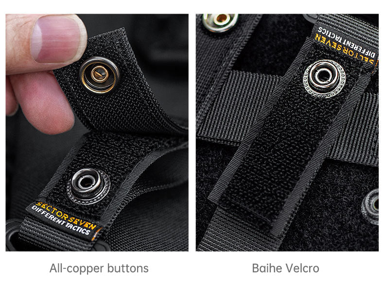 Func. tool rope, equip. tools, phone anti-loss hooks, bag & pant dec. ropes