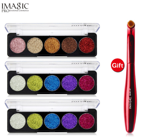 IMAGIC Glitter Eye Shadow Palette Buy 3 Get 1 Gift 3pcs/set 5 Colors Glitters