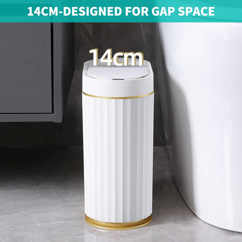 Smart Sensor Trash Can Touchless Sensor Trash Bin Trash Can with Lid Automatic Sensor Waste Basket