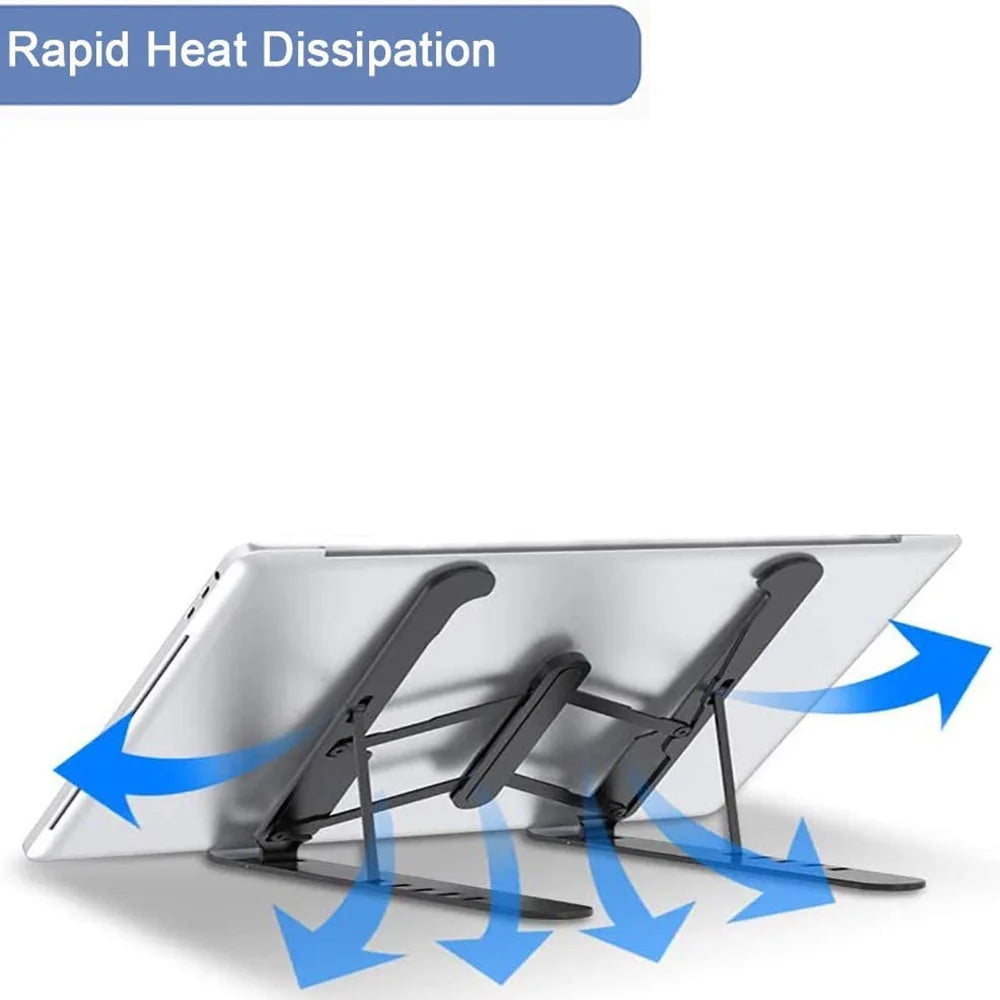 Universal Laptop Stand Adjustable Notebook Holder for Macbook Non-slip Foldable Cooling Base Bracket for Laptop/Tablet/phone