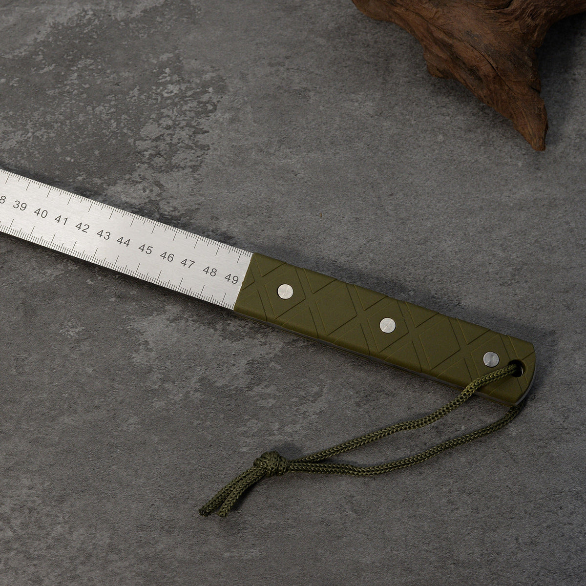 20 - Inch Dual - Scale Stainless Steel Ruler, thickened quenched steel, with random lanyard, great for drawing & measuring.