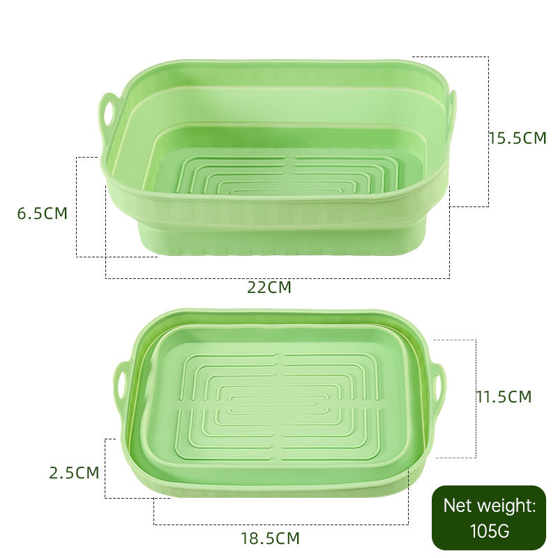 Silica Gel Air Frying Pan Baking Pan Household Food Grade High Temperature Resistant Silica Gel Steaming Pan Pan Pad Baking Cake - V.I.P Digital Presence
