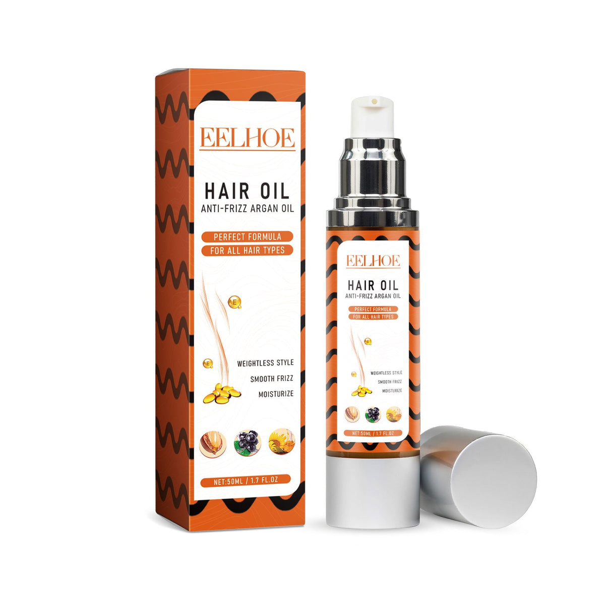 Hair Oil, Moisturize And Smooth Hair Care Repair Split End Dry Hair