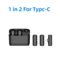 Charging case wireless lavalier microphone 1-to-2 live broadcast 2.4G noise cancelling microphone - V.I.P Digital Presence