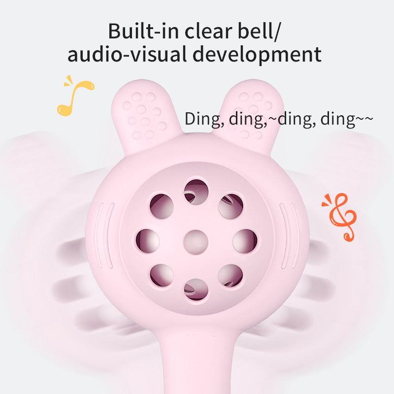 Baby Ringing Bell Toy Can Bite Water Boiled Small Sand Hammer Hand Ringing Bell Sand Hammer