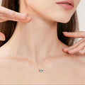 1 Carat Moissanite 925 Sterling Silver Necklace - V.I.P Digital Presence