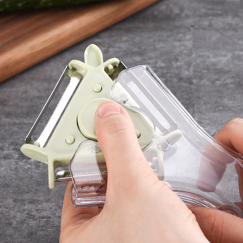 3-in-1 Practical Peeler Grater Three Blade Standard Serrated Fall Prevention Wear-resisting Kitchen Tool